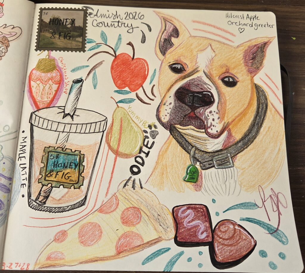 sketchbook spread