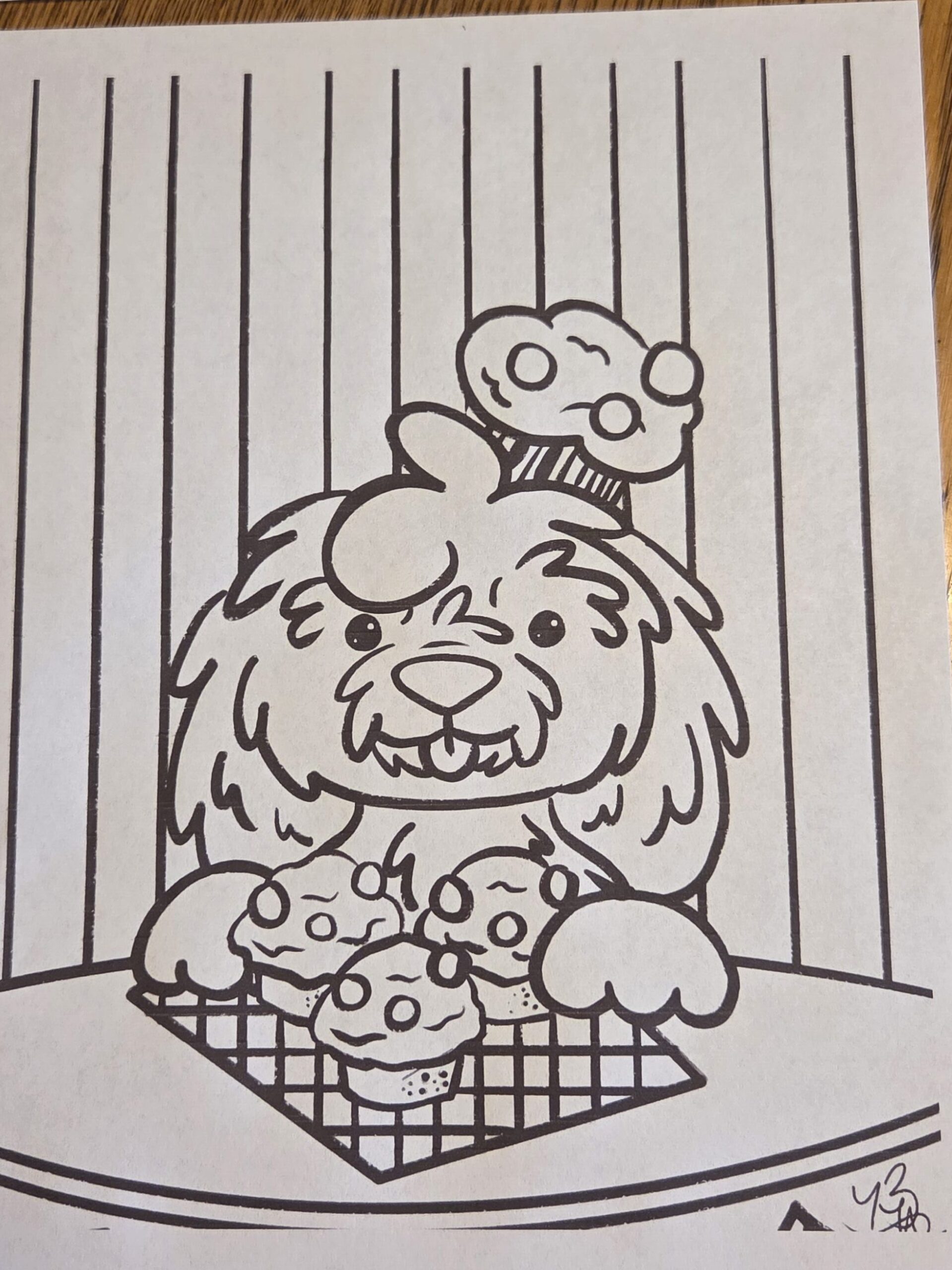 Milling with maple coloring page