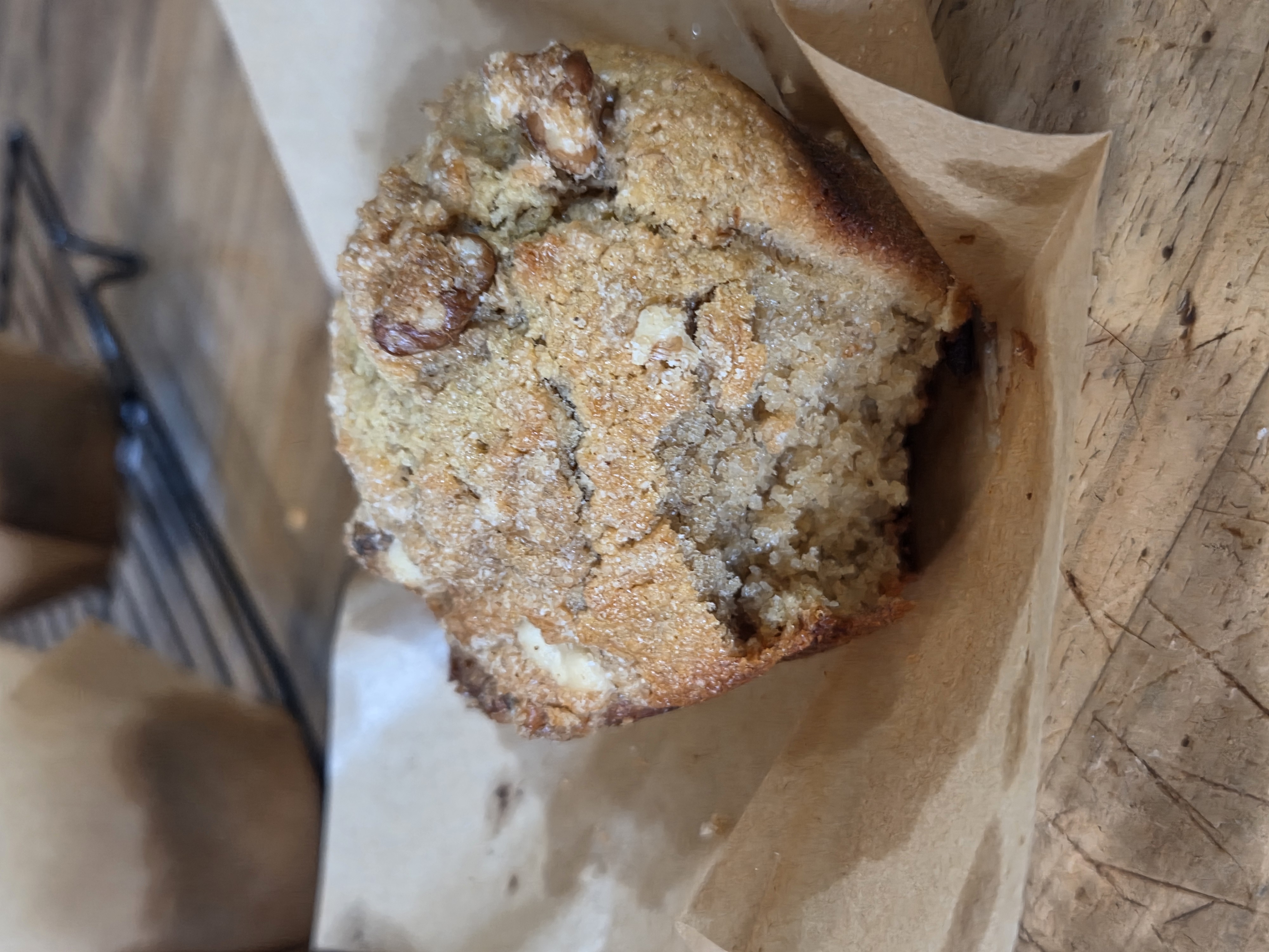 muffin with a bite taken out