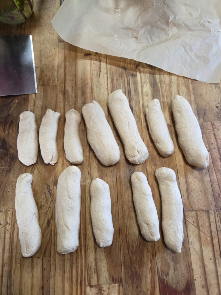 dough in log shape
