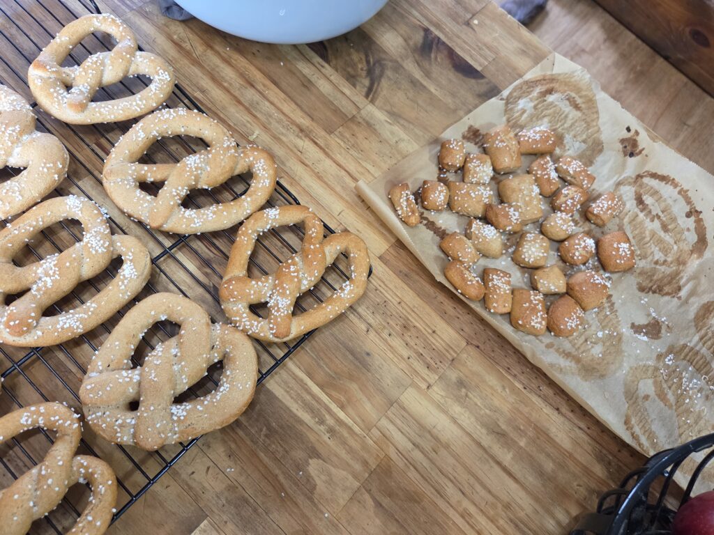 salted pretzels