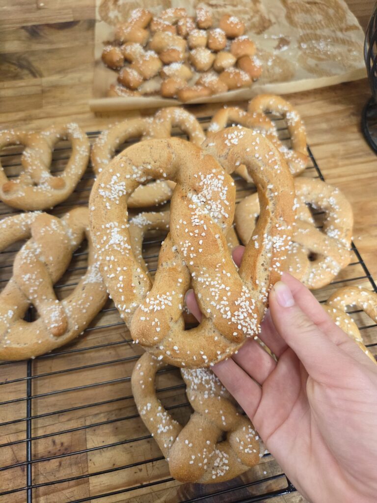 sourdough soft pretzel