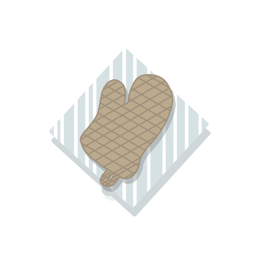oven mitt drawing 