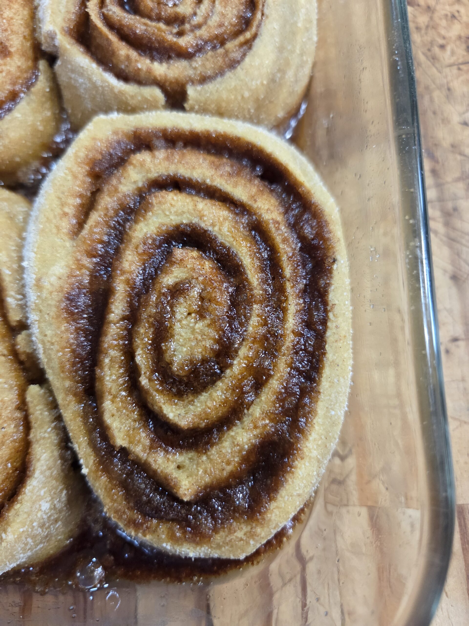 beautifull spiral of the cinnamon roll