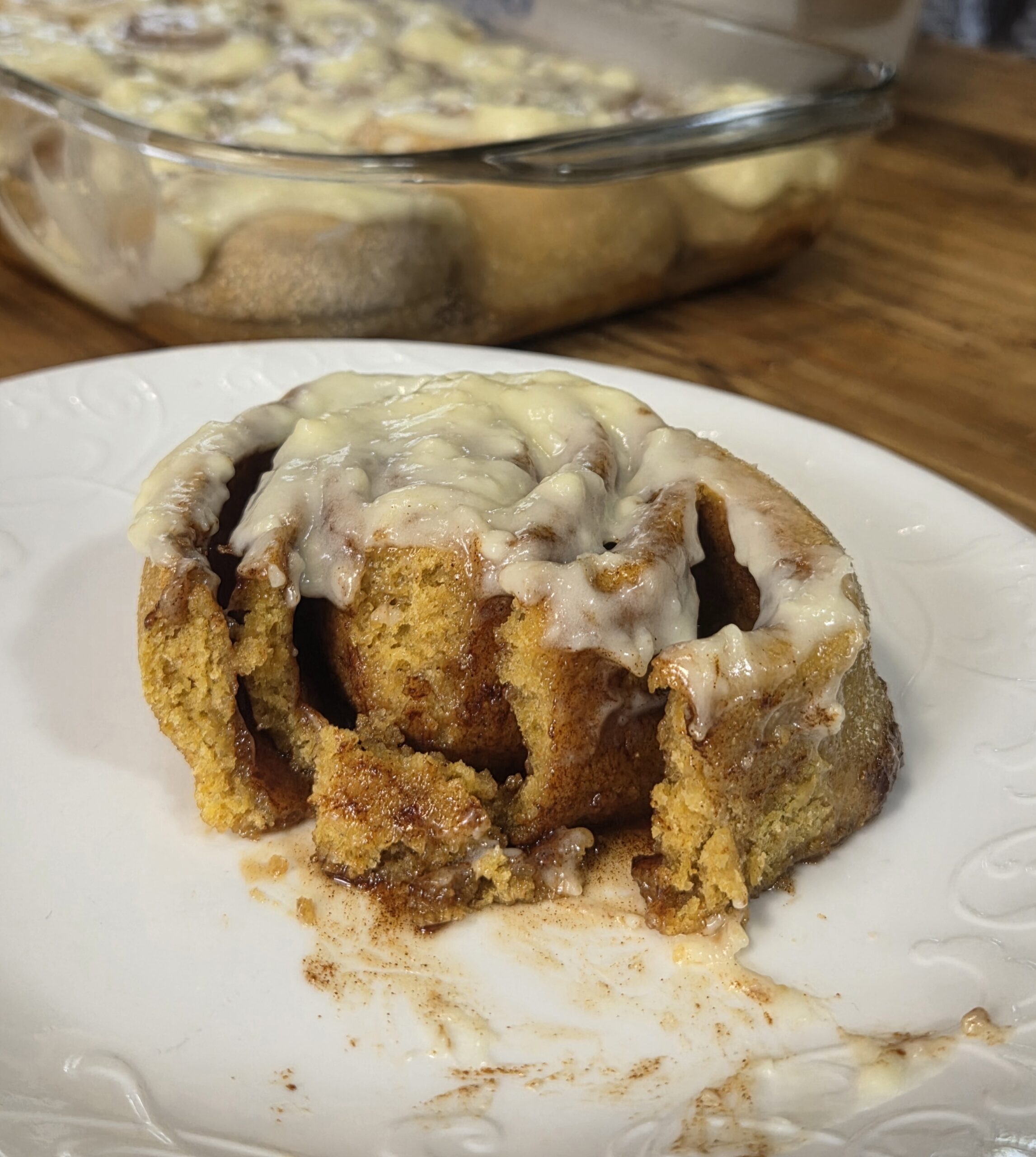 gooey center of cinnamon roll