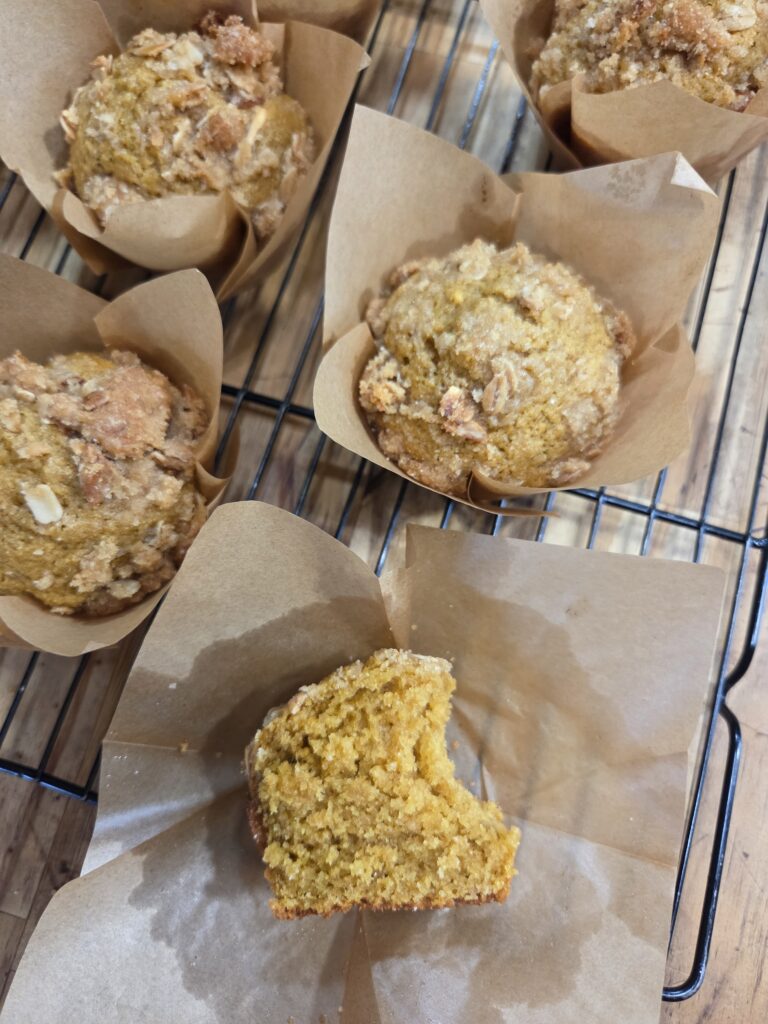 take a bite out of muffin