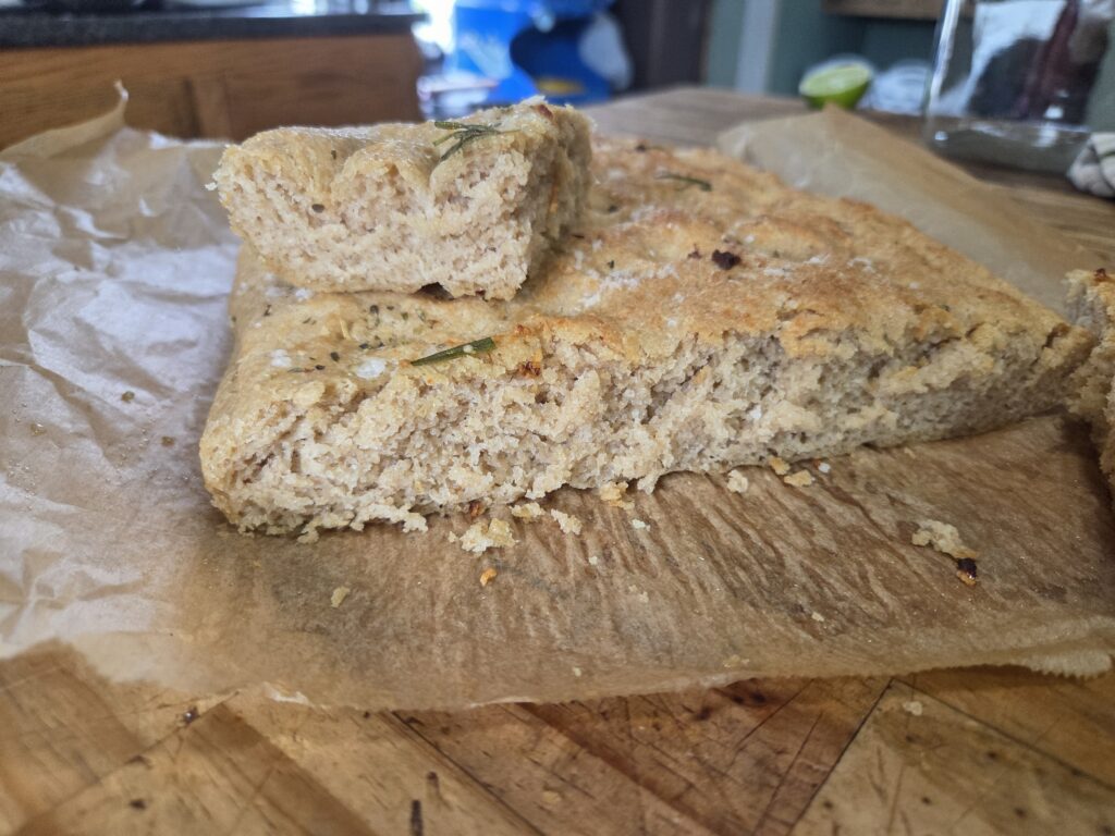 cut focaccia