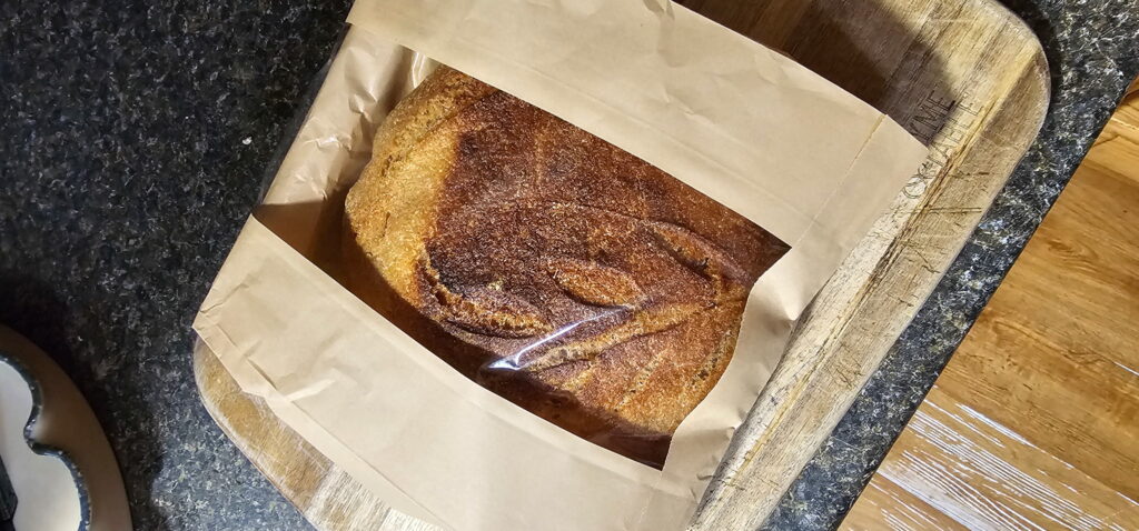 Bagged sirdough loaf