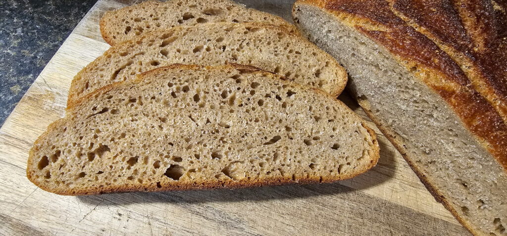 inside sourdough bread