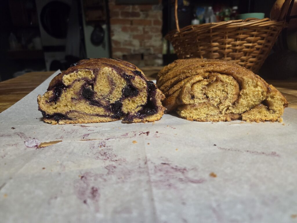 blueberry and brown sugar babka