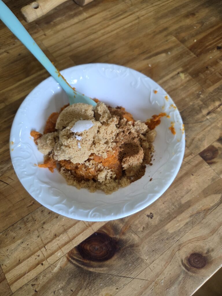 pumpkin mixture