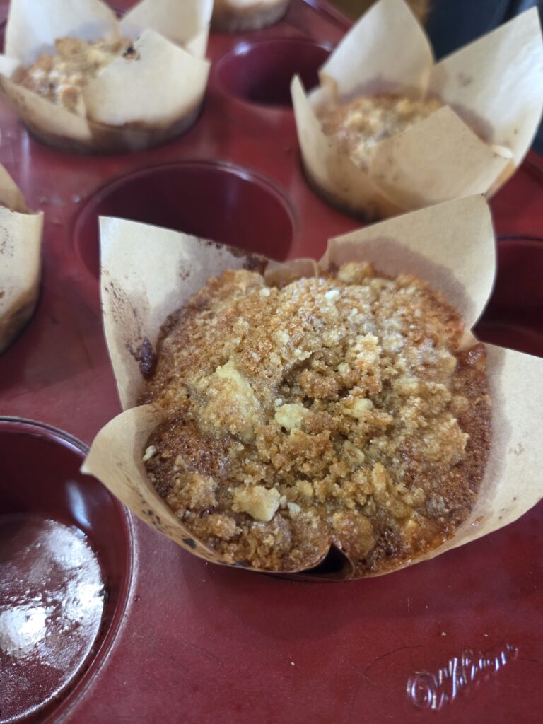 muffins fresh out of oven