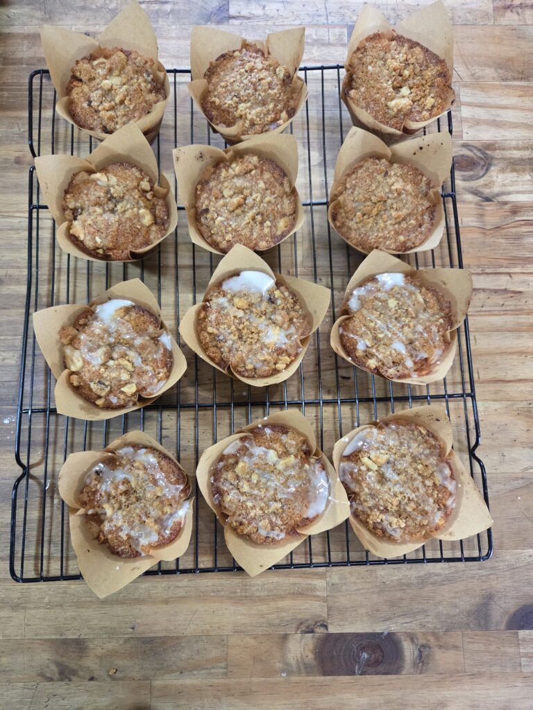 all the apple muffins